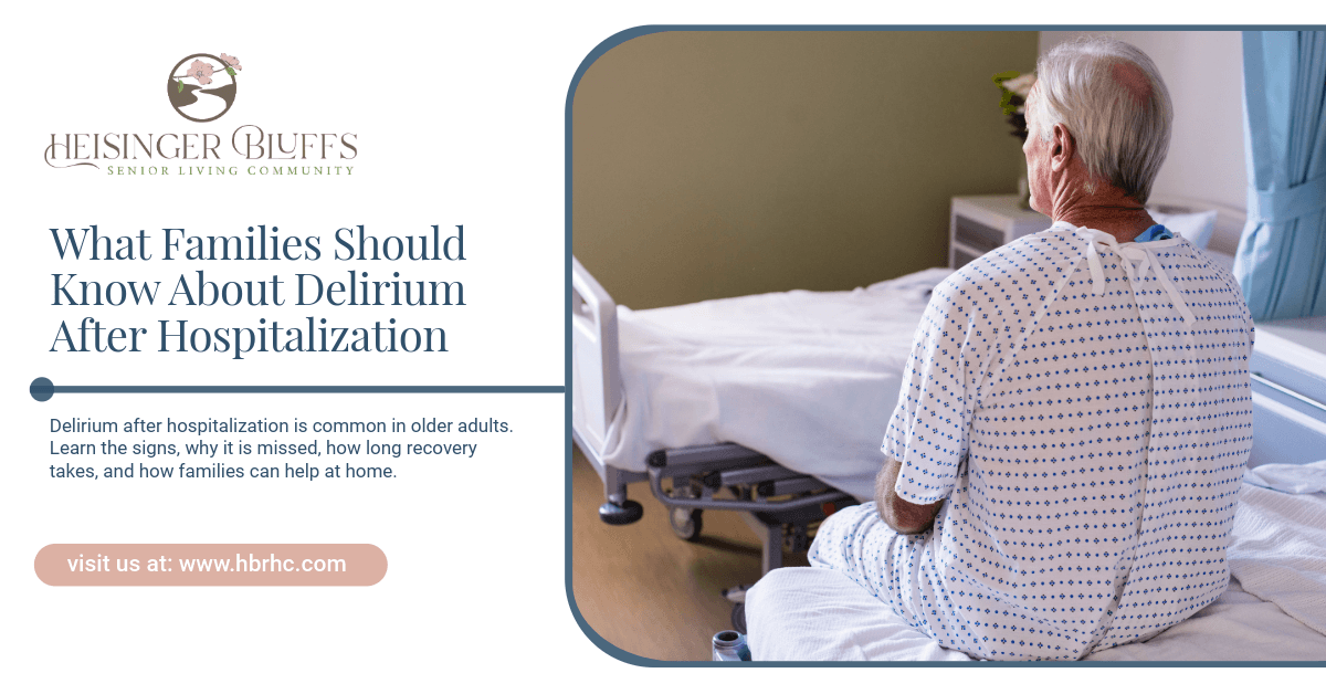 A senior wearing a hospital gown sitting on a hospital bed